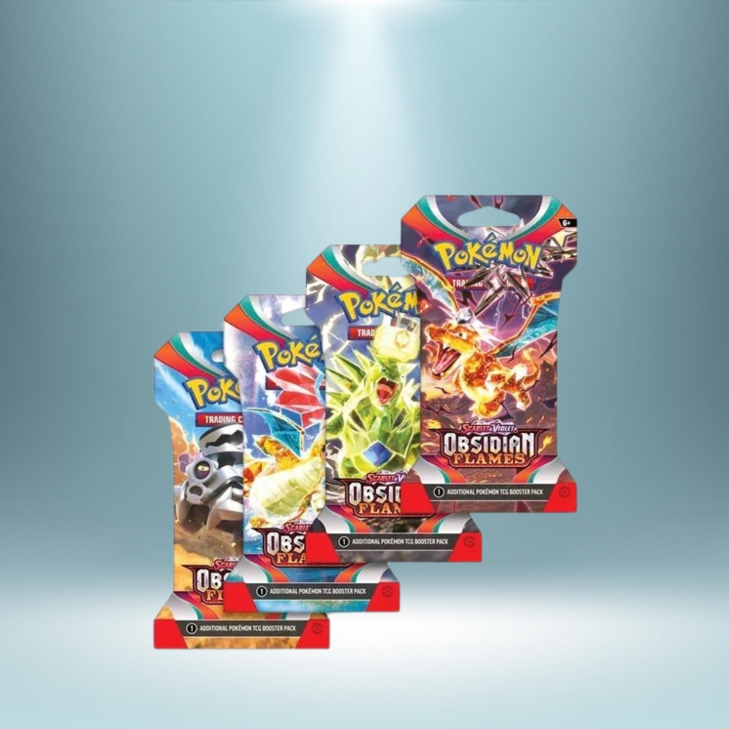 Pokémon Sleeved Booster - Karmesin & Purpur - Obsidian Flames - Englisch